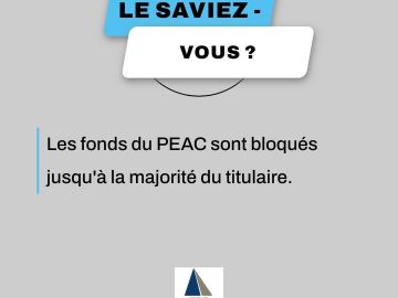 Depuis le 1ᵉʳ juillet 2024, le Plan Épargne Avenir Climat (PEAC) est disponible pour les jeunes de moins de 21 ans. Ce nouveau produit d'épargne vise à...